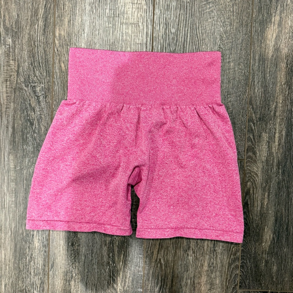 Pcheebum High-Waist Pink Women’s Athletic Shorts